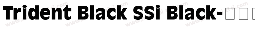 Trident Black SSi Black字体转换